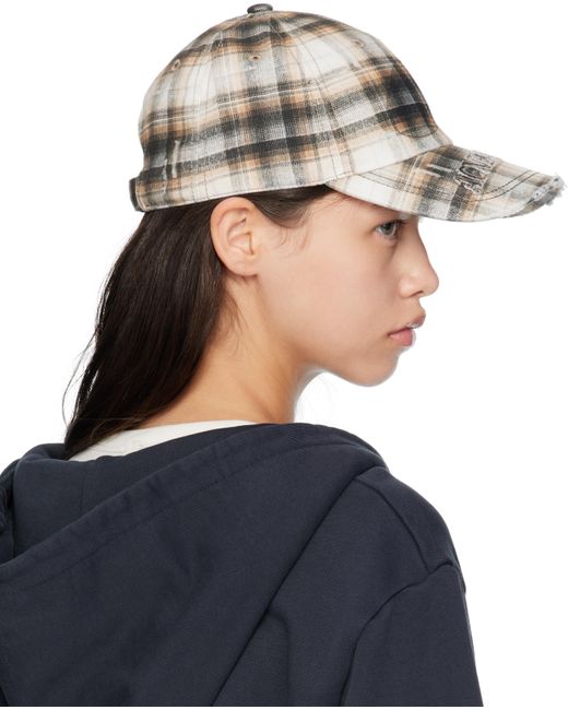 Acne Blue Distressed Cap