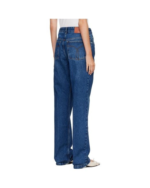 Studio Nicholson Blue Barra Straight Leg Jeans