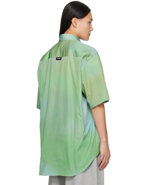 Chemise verte à image Vetements pour homme en coloris Green