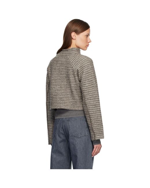 mfpen Black Cropped Leisure Zip Up Jacket