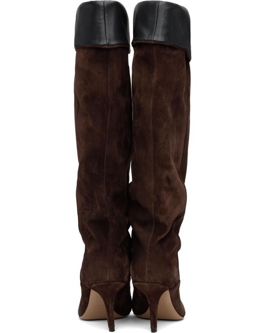 ロングブーツ PARIS TEXAS INES REVERSE MIDCALF BOOT 75 Paris Texas Ines Reverse Midcalf Boot 75 In Brown | ModeSens