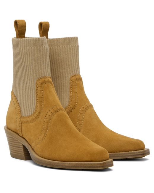 Chloé Brown Suede Boot