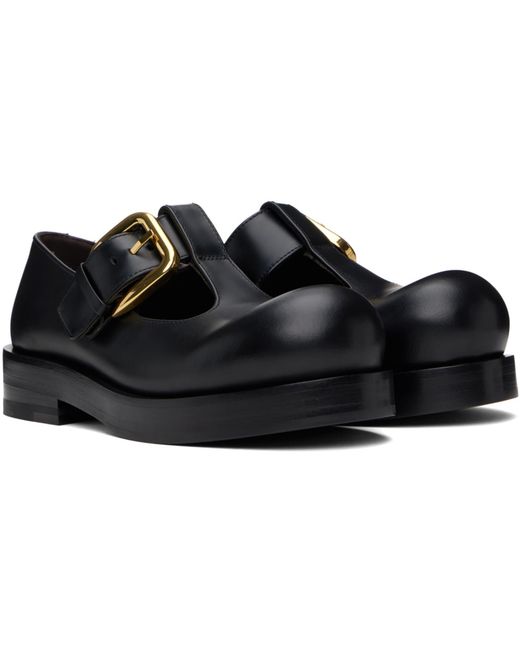 Bottega Veneta Black Helium Mary-Jane Loafers