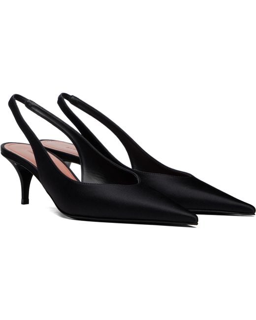 AMINA MUADDI Black Anok Sling 55 Heels
