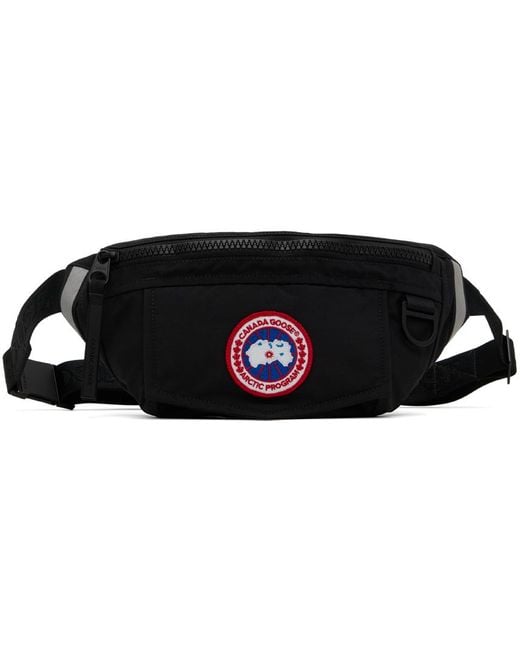 Canada Goose Black Waist Belt Bag for men