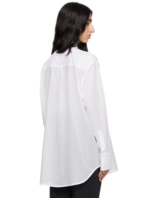 Totême  Black Stand-Collar Shirt