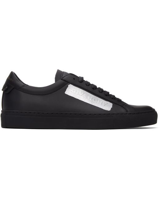 Givenchy Black Latex Urban Knot Sneakers for men