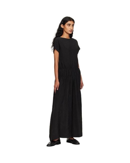 Studio Nicholson Black Simos Midi Dress