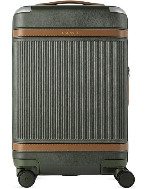 Paravel Gray Khaki Aviator Carry-On Suitcase for men