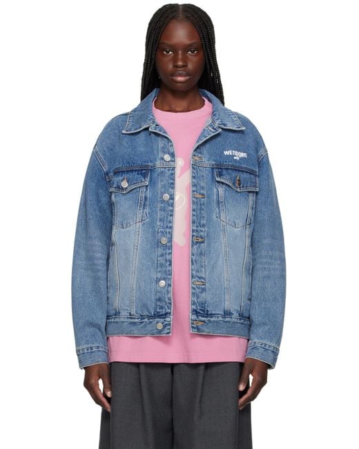 we11done Blue '1506' Trucker Denim Jacket