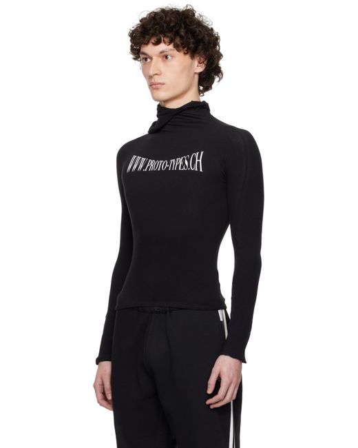 Pull À Capuche Noir À Capuche Décentrée Et À Logo Website PROTOTYPES pour homme en coloris Black