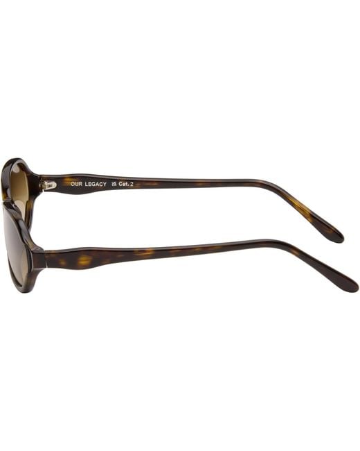 Our Legacy Black Drain Sunglasses