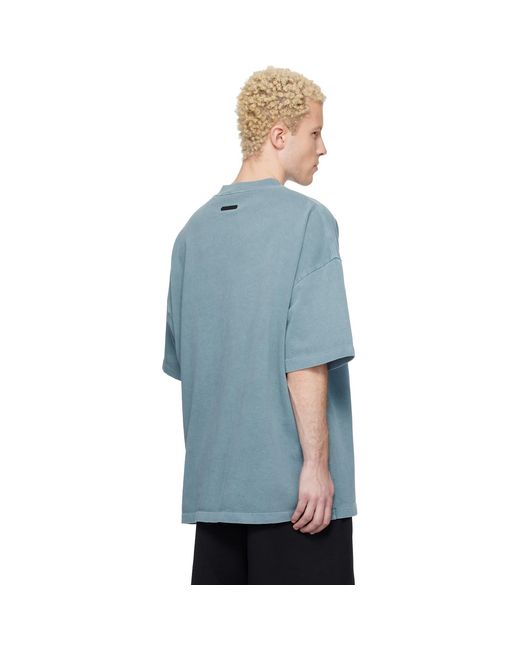Fear Of God Blue Campus 90S Short Sleeve T-Shirt for men