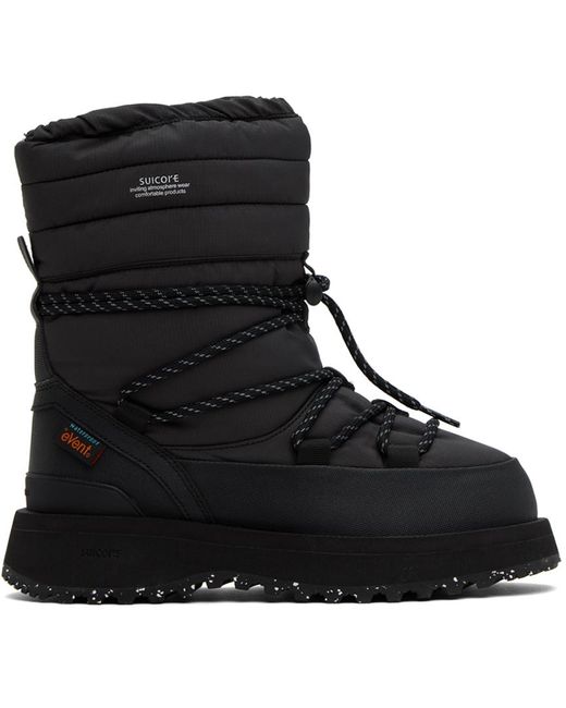 Suicoke Black Bower-evab-hi-lace Boots for men
