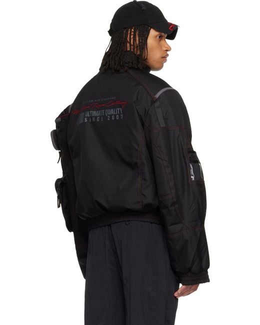 Martine Rose Black Bumbag Jacket for men
