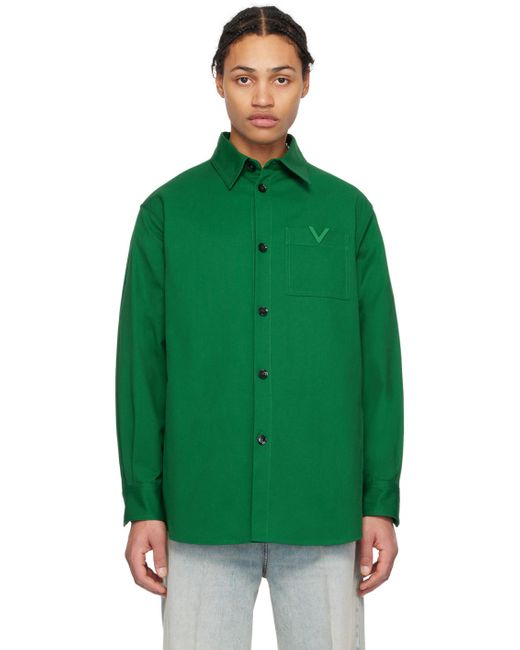 Valentino Green Hardware Shirt for men