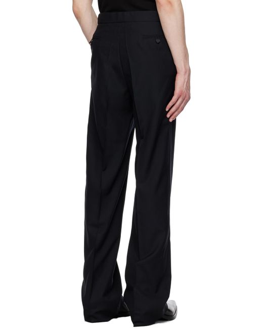 Situationist Black Four-pocket Trousers for men