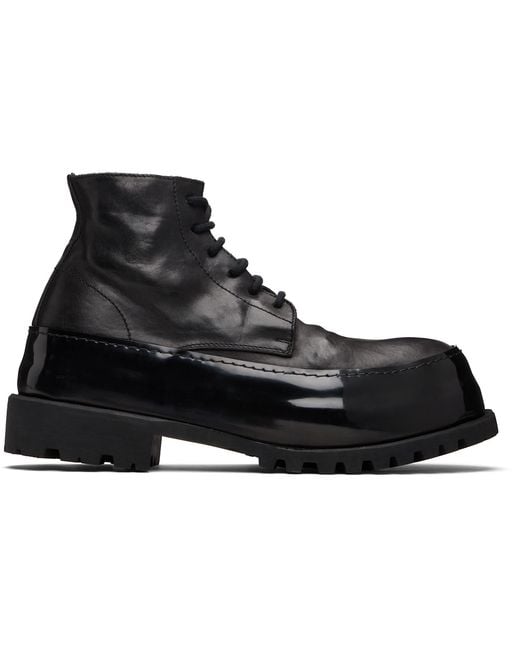A Diciannoveventitre Black Horse Cmb1 Mid Ankle Boots for men