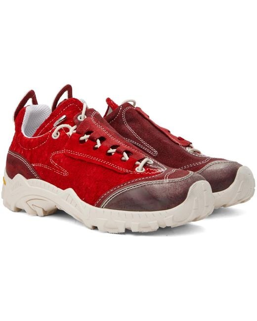 Our Legacy Red Gabe Sneakers for men