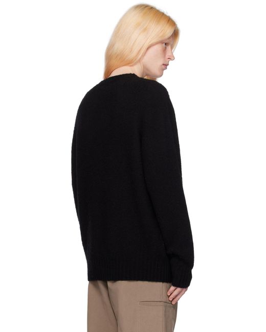 YMC Black Suededhead Sweater for men