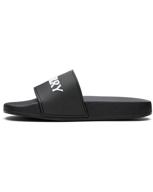 Burberry Black Logo Slides