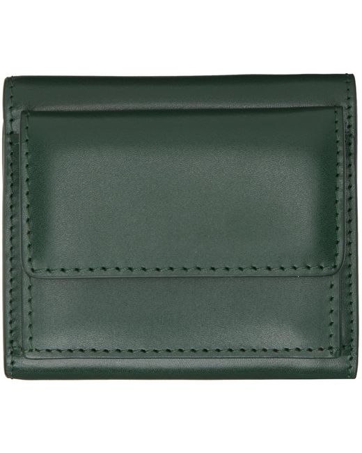 A.P.C. Green Lois Compact Small Wallet for men