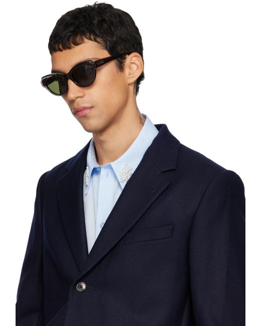 Lunettes De Soleil Swan Grises À Monture Étroite Loewe pour homme en coloris Green