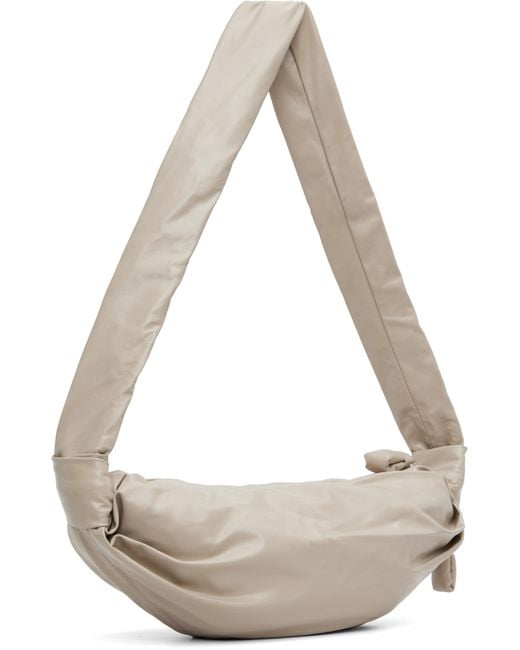 Lemaire トープ スモール Soft Croissant バッグ Natural