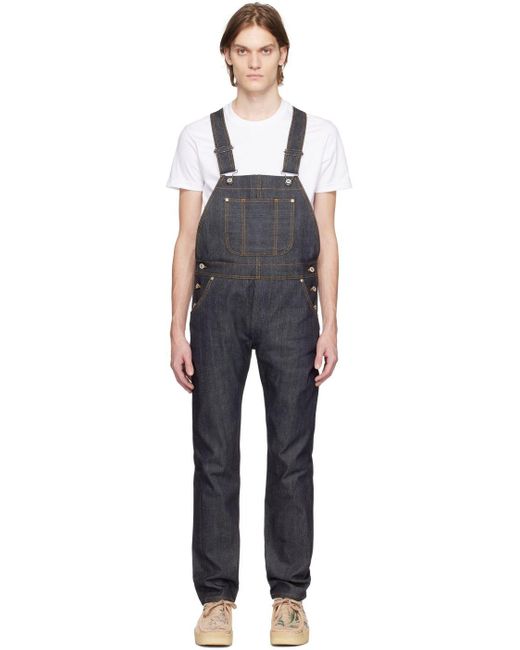 Naked & Famous Weird Guy Overalls in Black for Men Lyst