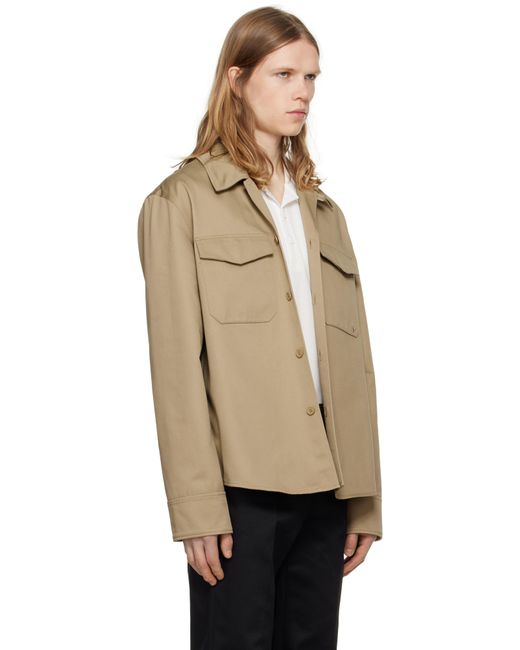 メンズ Courreges ベージュ ユーティリティ オーバーシャツ Natural