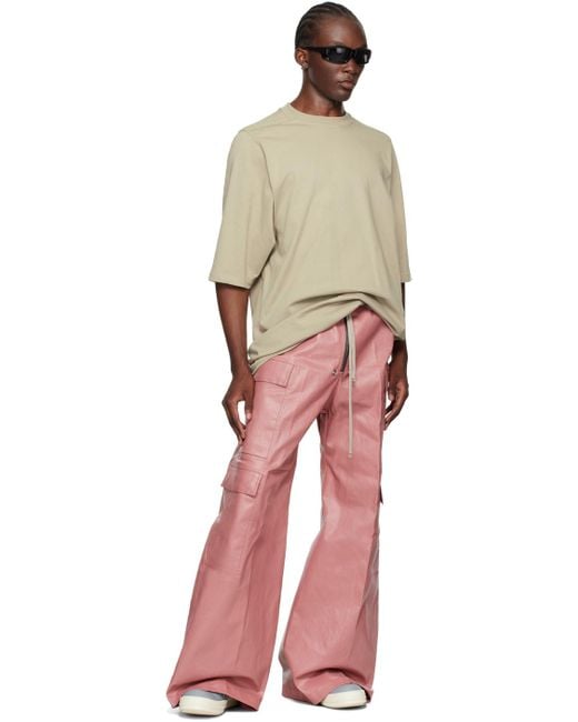 メンズ Rick Owens Porterville Cargobelas デニム カーゴパンツ Pink