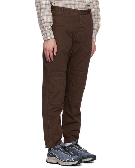 RANRA Brown Hreyfing Trousers for men