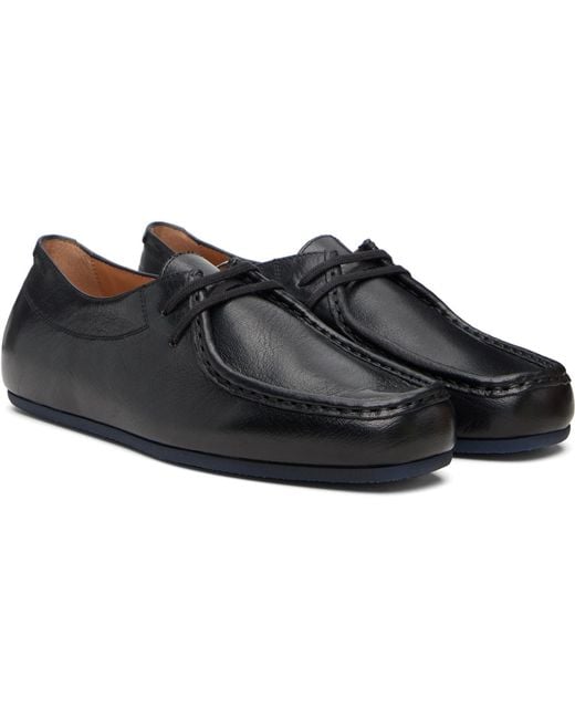 Jil Sander Black Hood Lace-Up Derbys