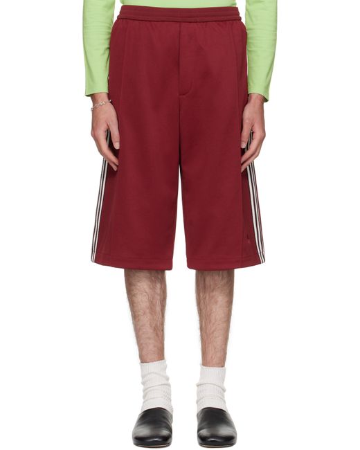 Wales Bonner Red Burgundy Adidas Originals Edition Track Shorts for men