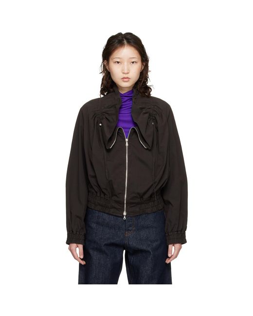 Dries Van Noten Blue Cocoon Bomber Jacket
