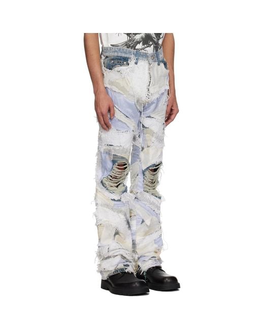 Who Decides War White Beach Sand Jeans for men