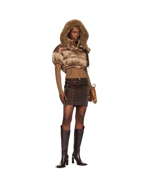 KNWLS Brown Mabel Bomber Jacket