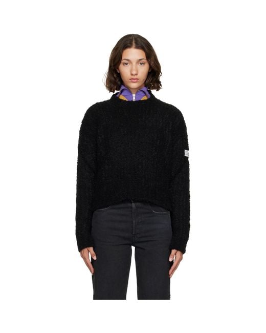 MM6 by Maison Margiela Black Bouclé Sweater