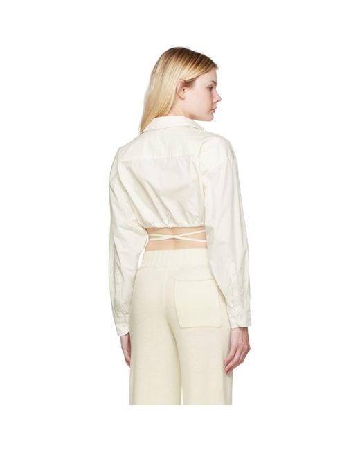 ANDREADAMO White Andreādamo Off- Coulisse Shirt