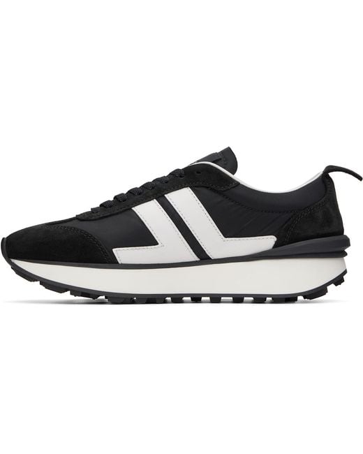 Lanvin Black Nylon Bumpr Sneakers for men