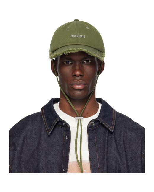 Jacquemus Green Khaki 'The Artichaut' Cap for men