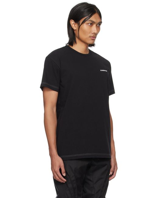 KANGHYUK Black Printed T-shirt for men