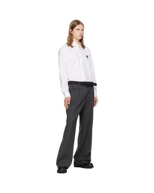 HUGO Black Braided Belt for men