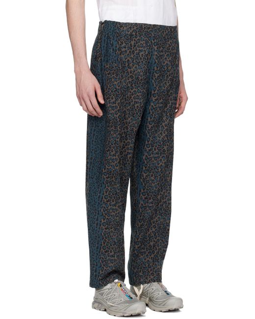 South2 West8 Black Army String Trousers for men