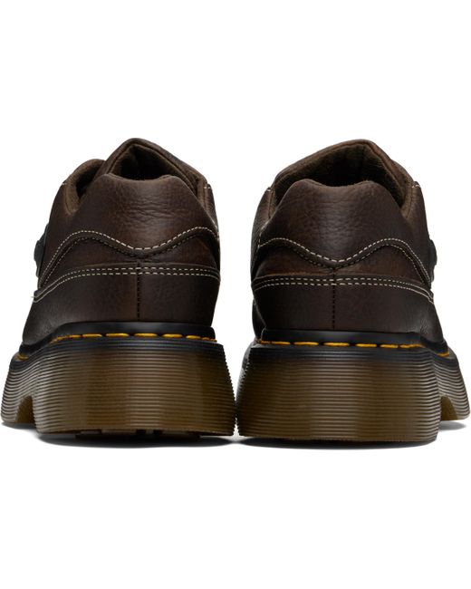 Derbys Bruns En Cuir Grizzly À Œillets Et À Semelle Buzz Dr. Martens en coloris Black