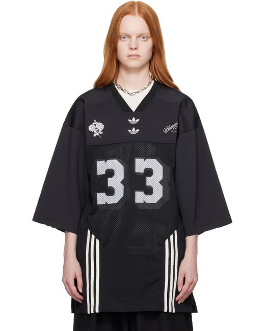 Willy Chavarria Black Adidas Originals Edition Football Jersey T-Shirt