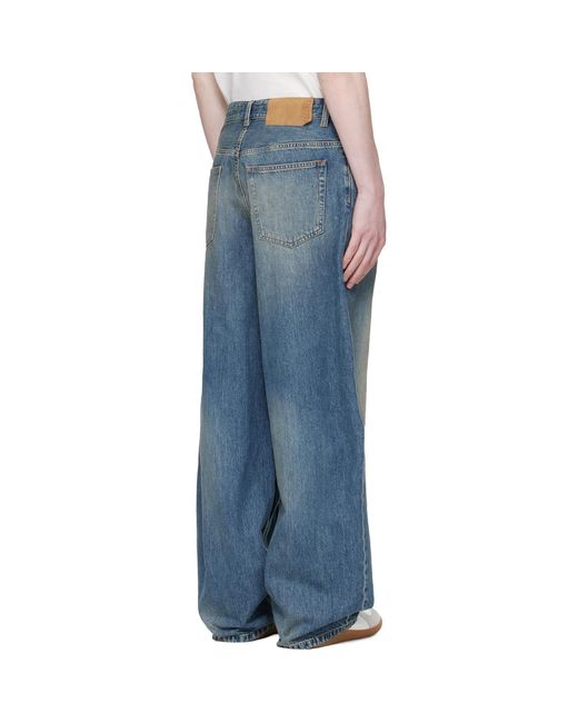 MM6 by Maison Margiela Blue Wide-Leg Jeans for men