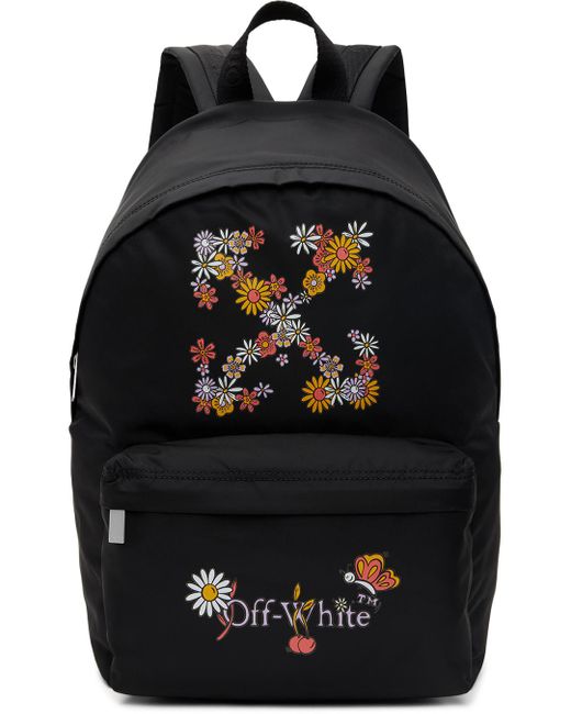 Off-White c/o Virgil Abloh キッズ｜ブラック Funny Flowers バックパック Black