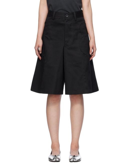 Maison Margiela Black Yoke Shorts