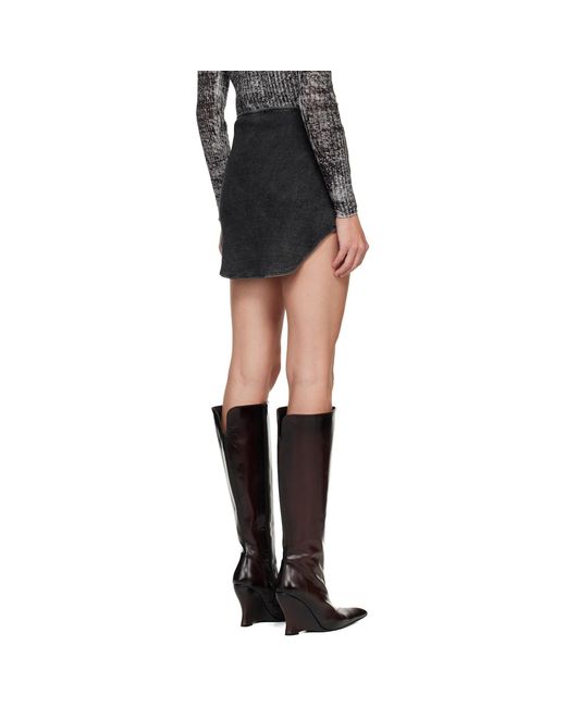 DIESEL Black De-Vany-S Denim Miniskirt